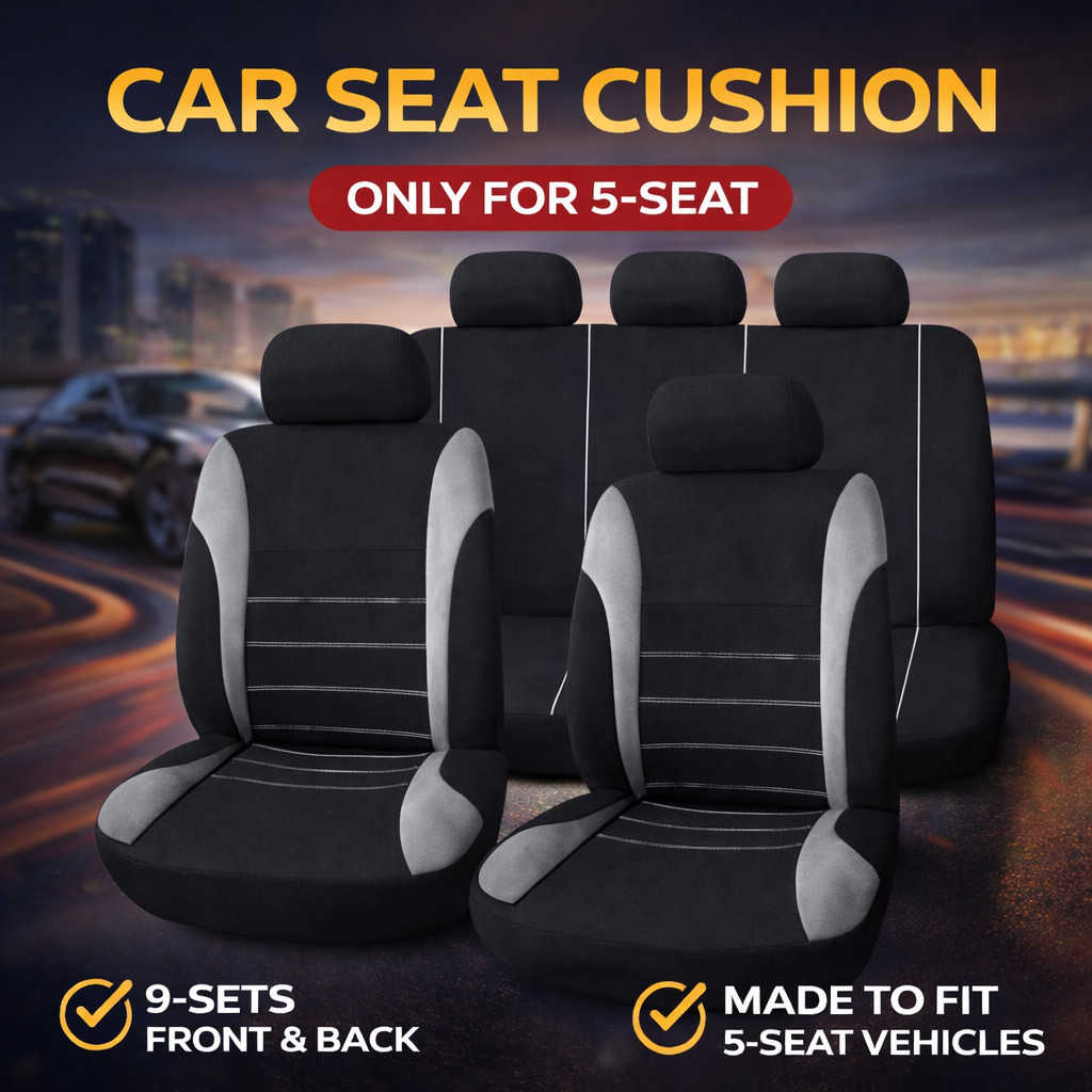 Bossku Car Cushion Cover Set Cushion Kereta Sarung Kusyen Kerusi ...