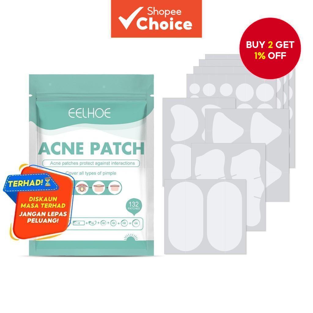 Hydrocolloid Acne Patches, 132 Stickers for Nose, Cheek, Chin ...