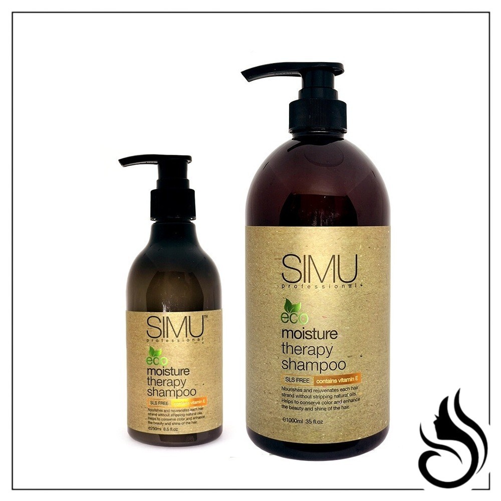 SIMU PROFESSIONAL eco Moisture Therapy Shampoo 250ml / 1000ml | Shopee ...