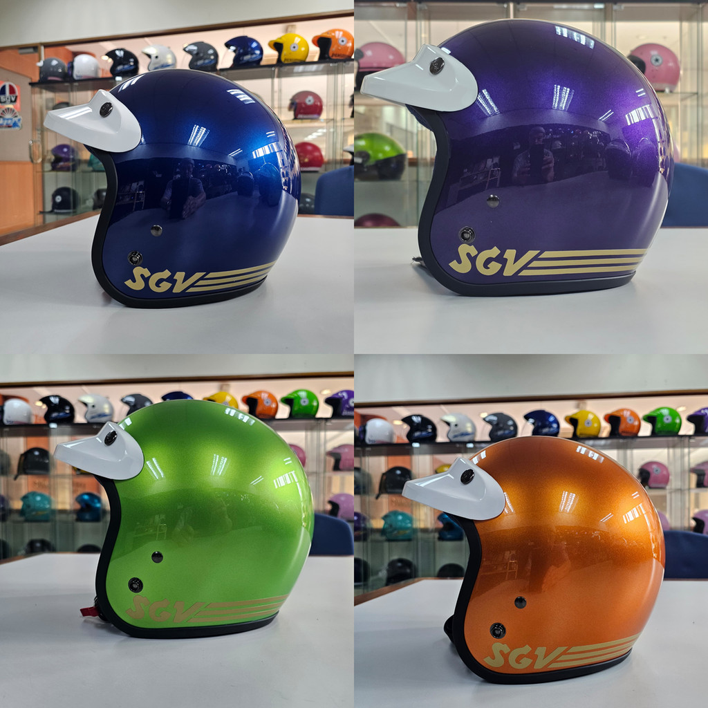 [100% ORIGINAL] SGV TRENDY RAYA OPEN FACE HELMET 60CM L / 62CM XL ...