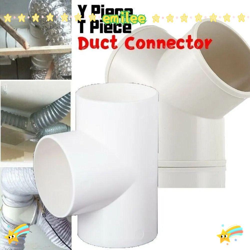 EMILEE Quick Ventilation Tube Joint, PVC 100/150/200mm Exhaust Duct ...
