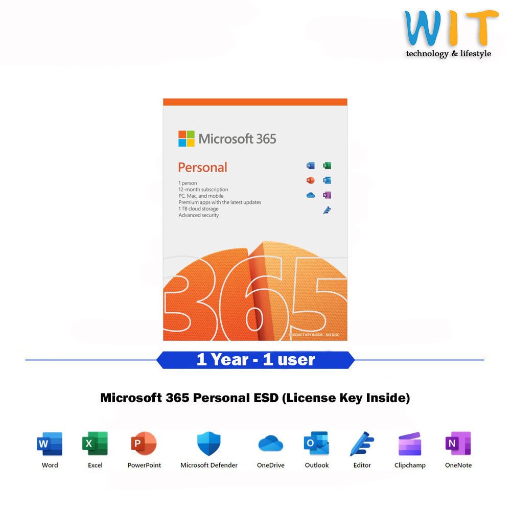 Ms Office 365 Personal - 1 Year 1 User | Shopee Malaysia