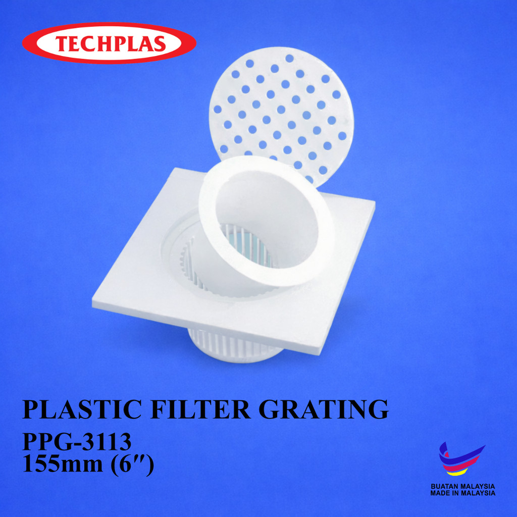 [ TECHPLAS ] (PPG-3113 / PPG-3113-04) Plastic Filter Grating | 155mm 6 ...