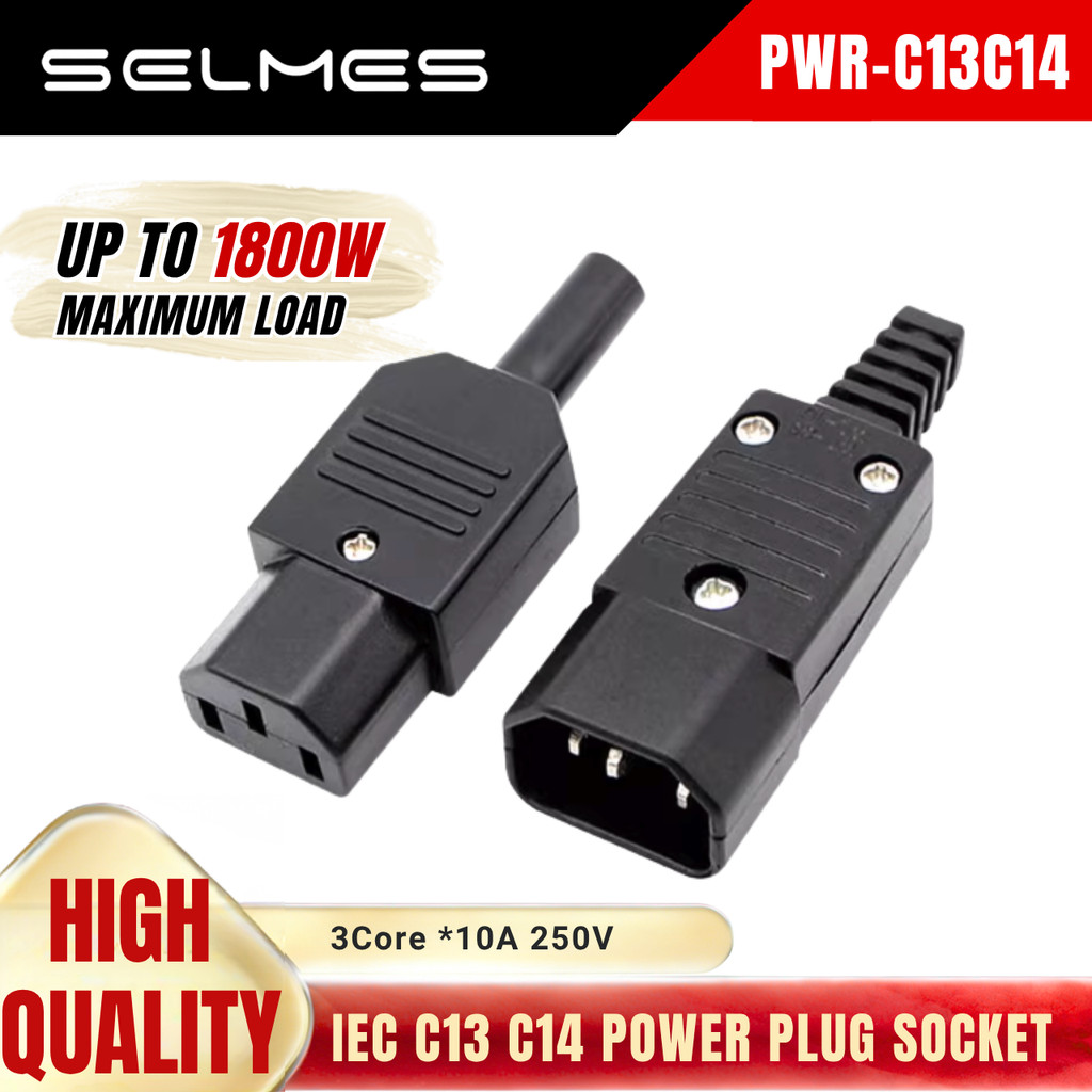 IEC C13 C14 C15 POWER PLUG SOCKET AC 250V 10A Electrical Power Cable ...