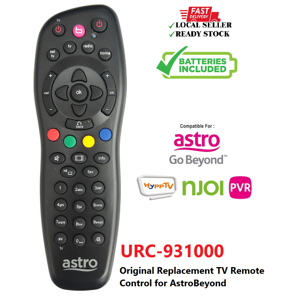 (Free Battery) Original Replacement TV Remote Control for Astro Beyond ...