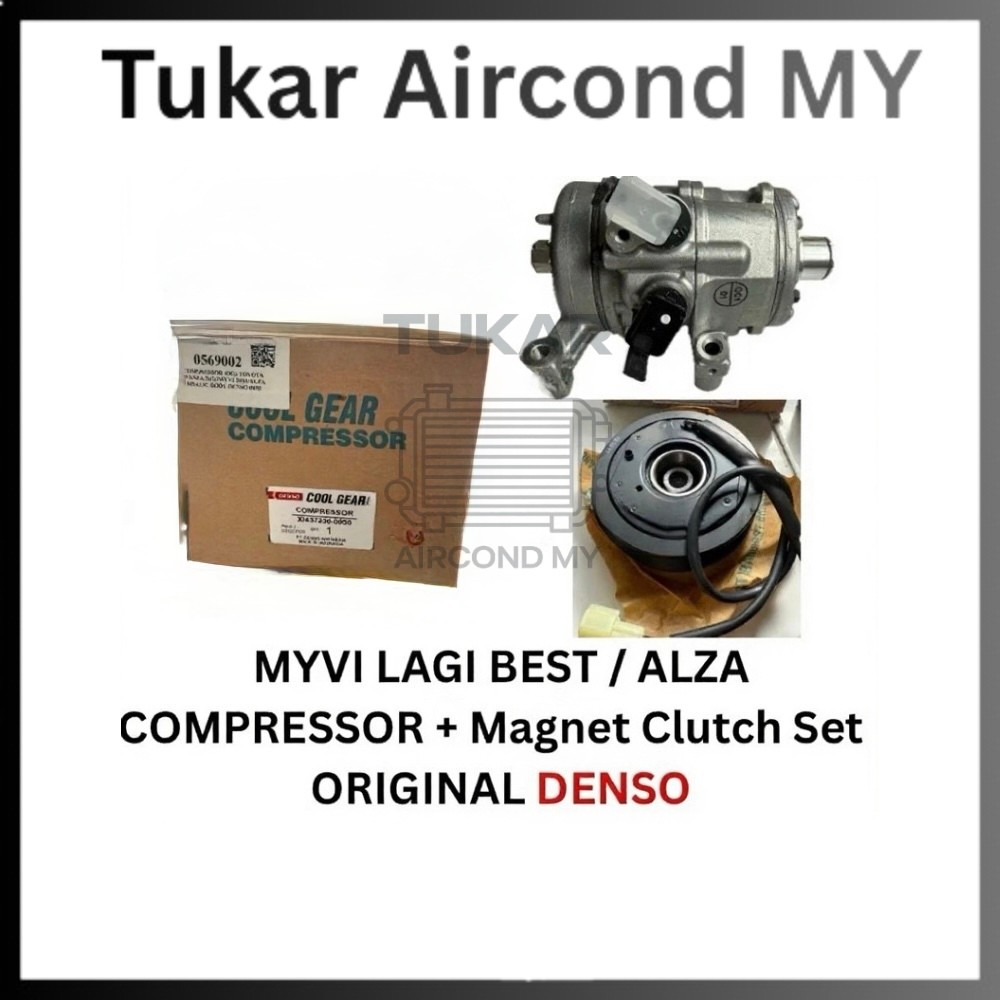 🔥ORIGINAL🔥 Myvi Lagi Best / Alza Aircond Compressor Original Coolgear ...