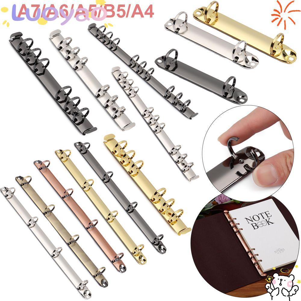 LUOYAO1 Binder Clip Colorful Office Supplies Notepad Metal Refillable ...