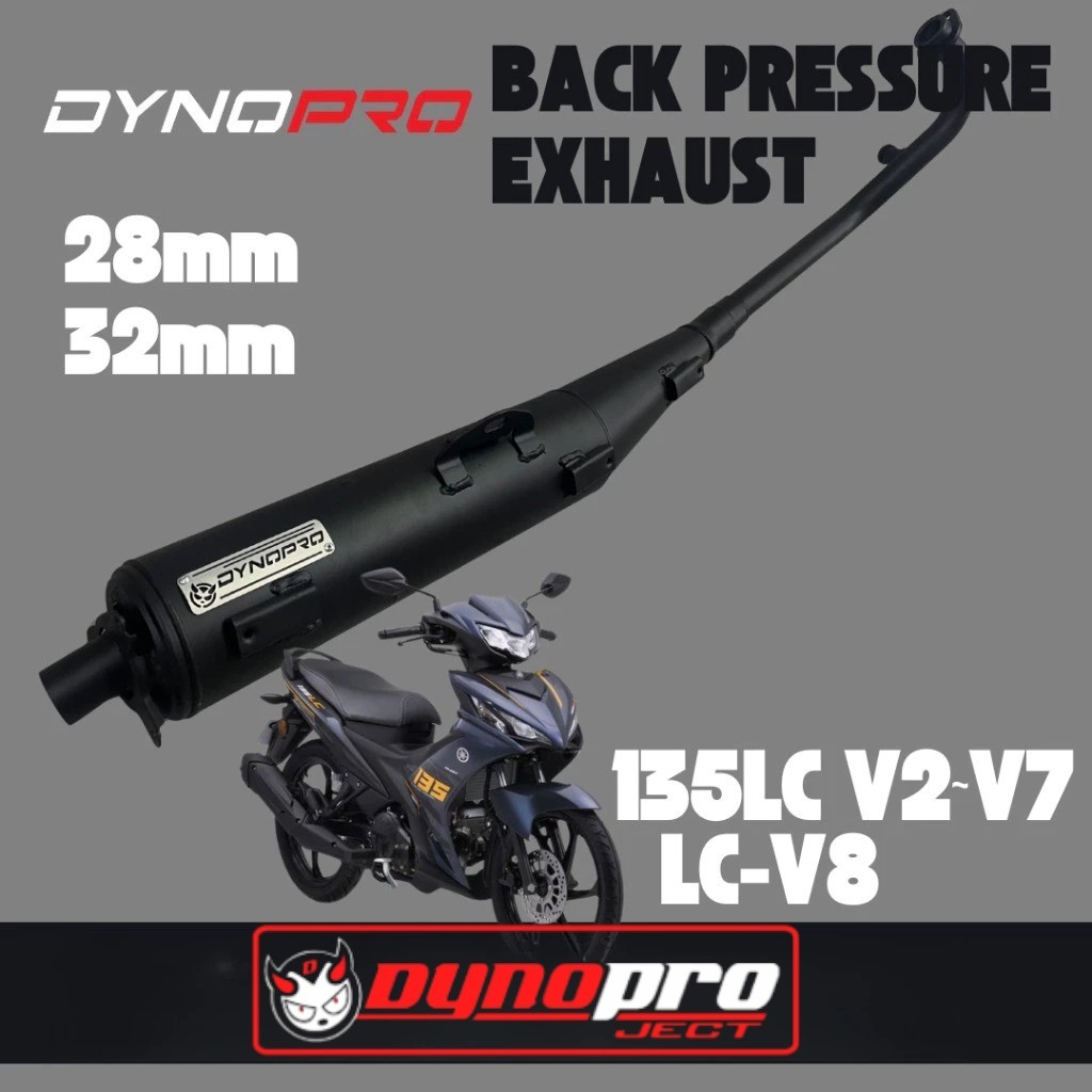 DYNOPRO LCV8 LC135 Y16ZR Y15ZR LC135 V2-V7 LCV8 EXHAUST BACK PRESSURE ...