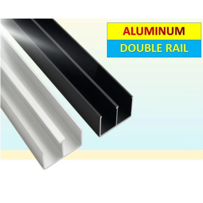 Aluminium Sliding Double Rail Aluminum Showcase Rail Top Rail Kitchen ...