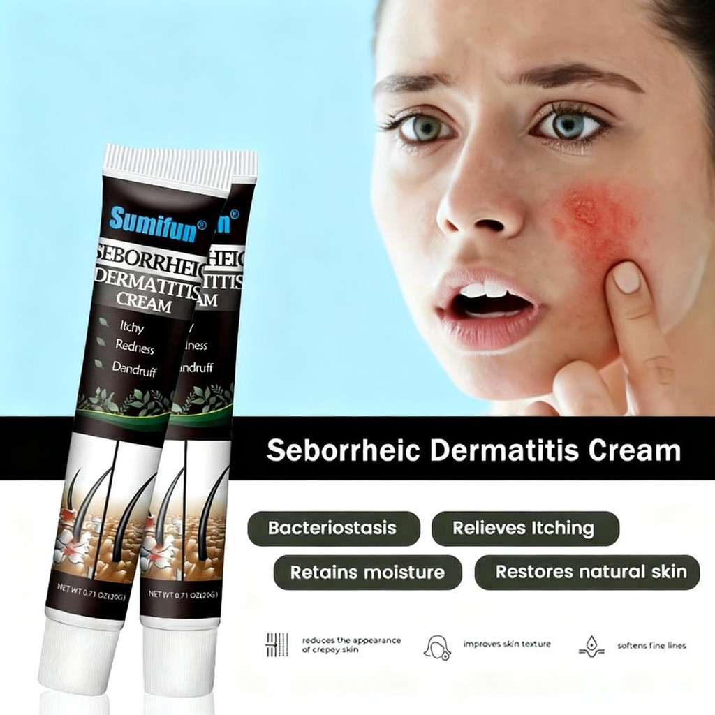 Sumifun Seborrheic Dermatitis Cream 20g | Relieves Itchy, Redness ...