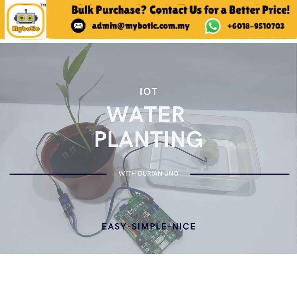 Arduino STEM RBT project: Arduino IOT Watering Planting with Durian UNO ...