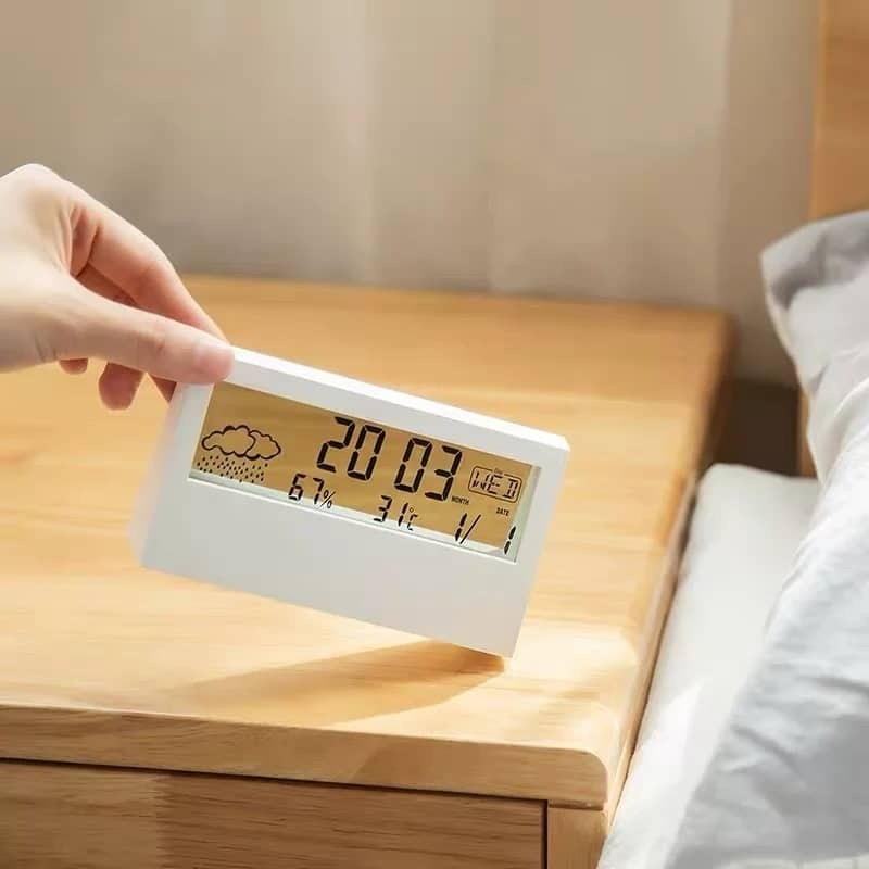 Multifunction Digital Time Table Clock Study Desk Table Decoration Jam ...