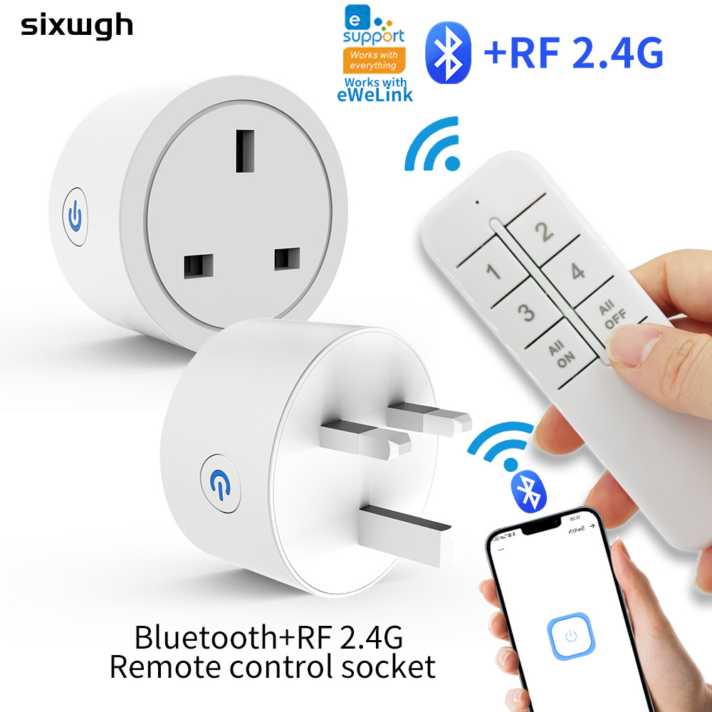 Bluetooth Smart socket RF 2.4G wireless socket remote control plug ...