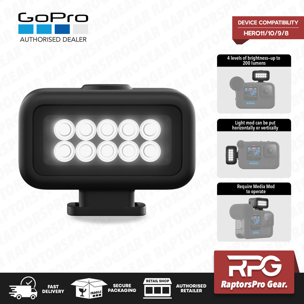 GoPro Light Mod for HERO 12/11/10/9/8 Black | Shopee Malaysia