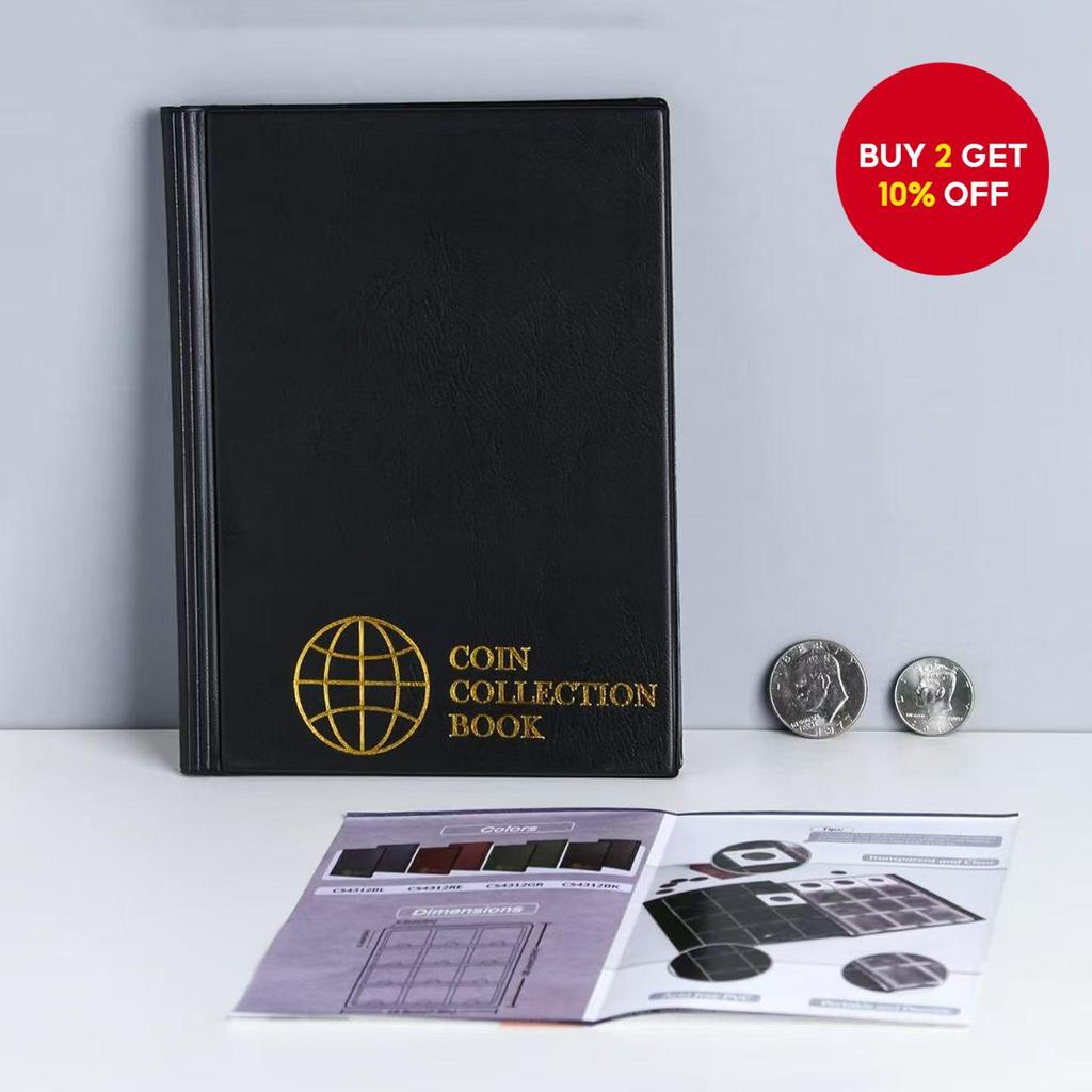 PVC Coin Album with 120 Pockets - Currency/Ancient Coin/Stamp ...
