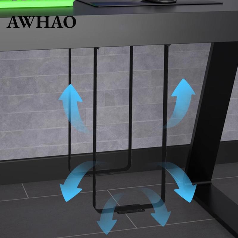 [AWHAO] Under Desk PC Mount Adjustable Height and Width Hanging PC ...