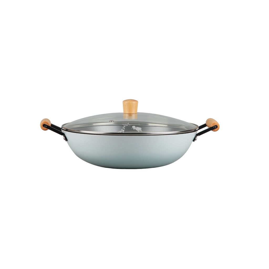 La gourmet Nitrigan Ray of Hope Wok with Glass Lid (Assorted) | Shopee ...