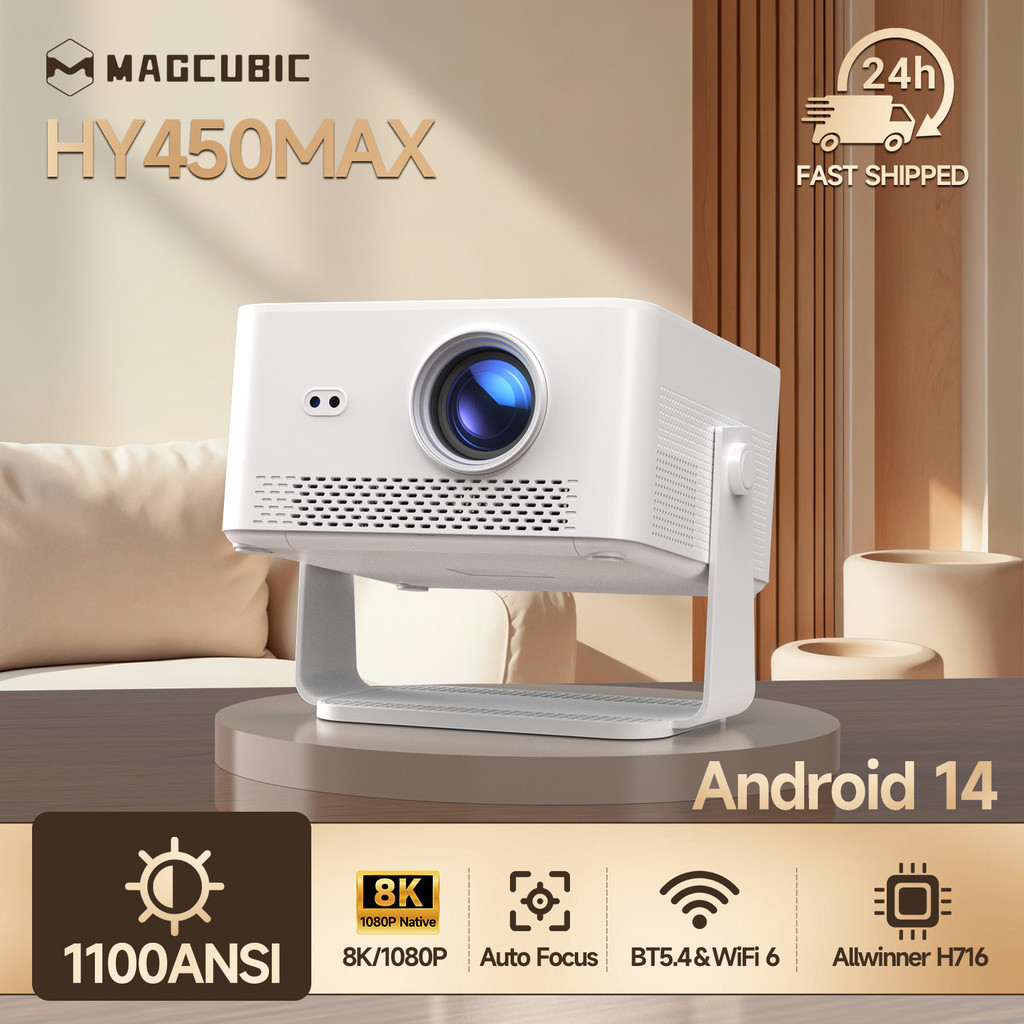 Magcubic Projector HY450Max Auto Focus Keystone Obstacle Avoidance ...