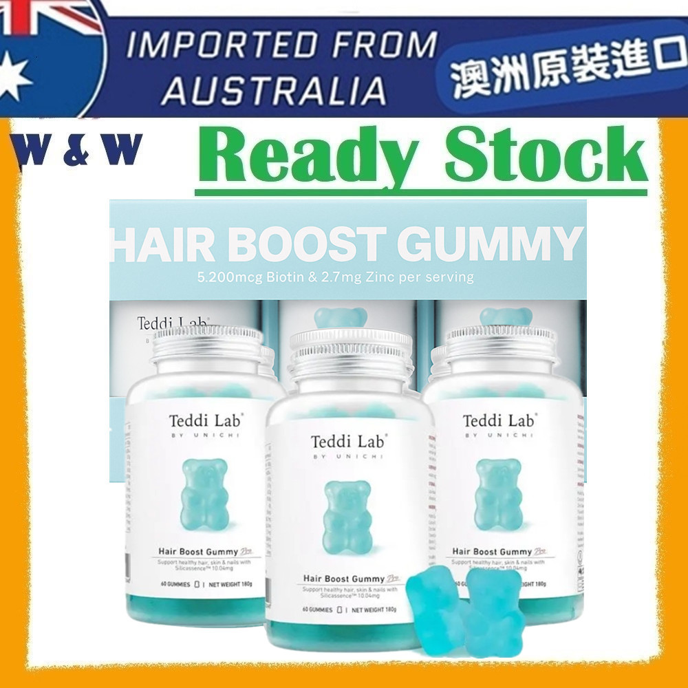[AUS Import EXP 05/2028] Unichi Hair Boost Pro Biotin & Zinc Gummy Tri ...