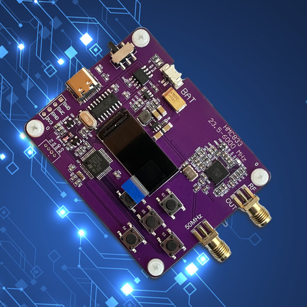 HMC833 6Ghz RF Signal Generator 23.5MHZ-6000MHz RF Signal Source ...