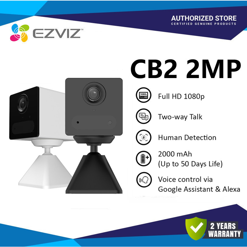 Ezviz CB2 2MP Full HD 1080P Two Way Talk Motion Detection Wi-Fi Battery ...