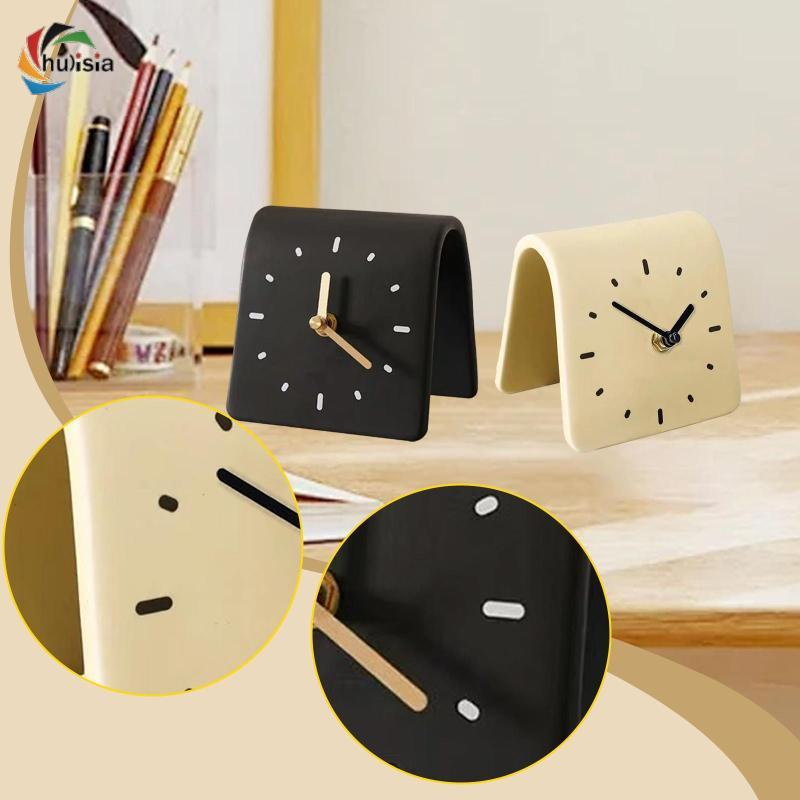 chulisia Table Clock Acrylic Compact Minimalist Decorative Simple Desk ...