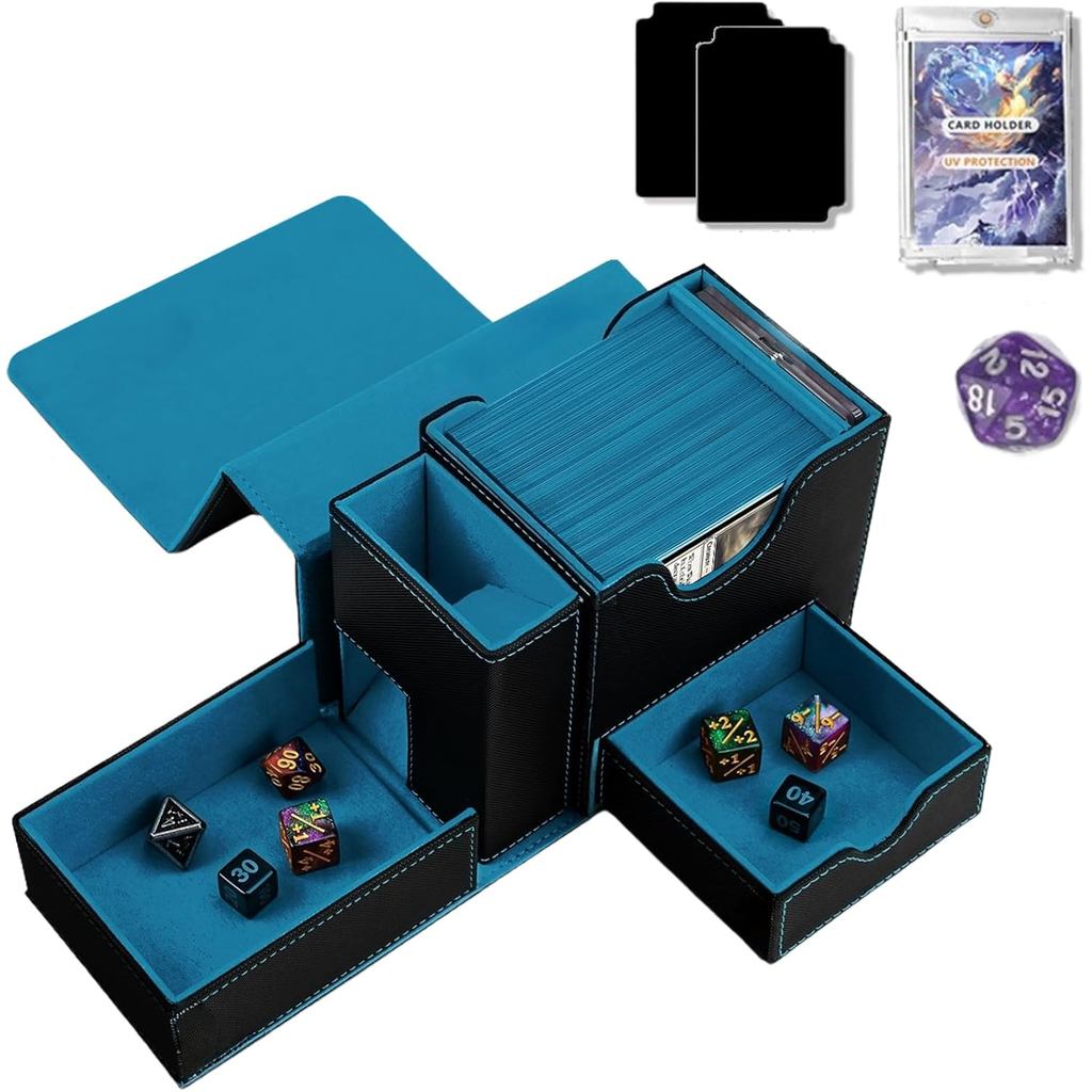 Deck Box for MTG - Card Deck Box 100+ Capacity, Display Commander Box ...