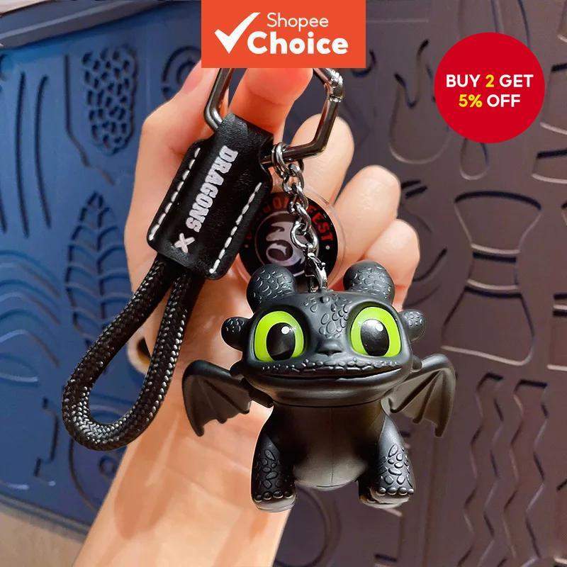 How to Train Your Dragon Toothless Night Fury Glowing Keychain LED ...