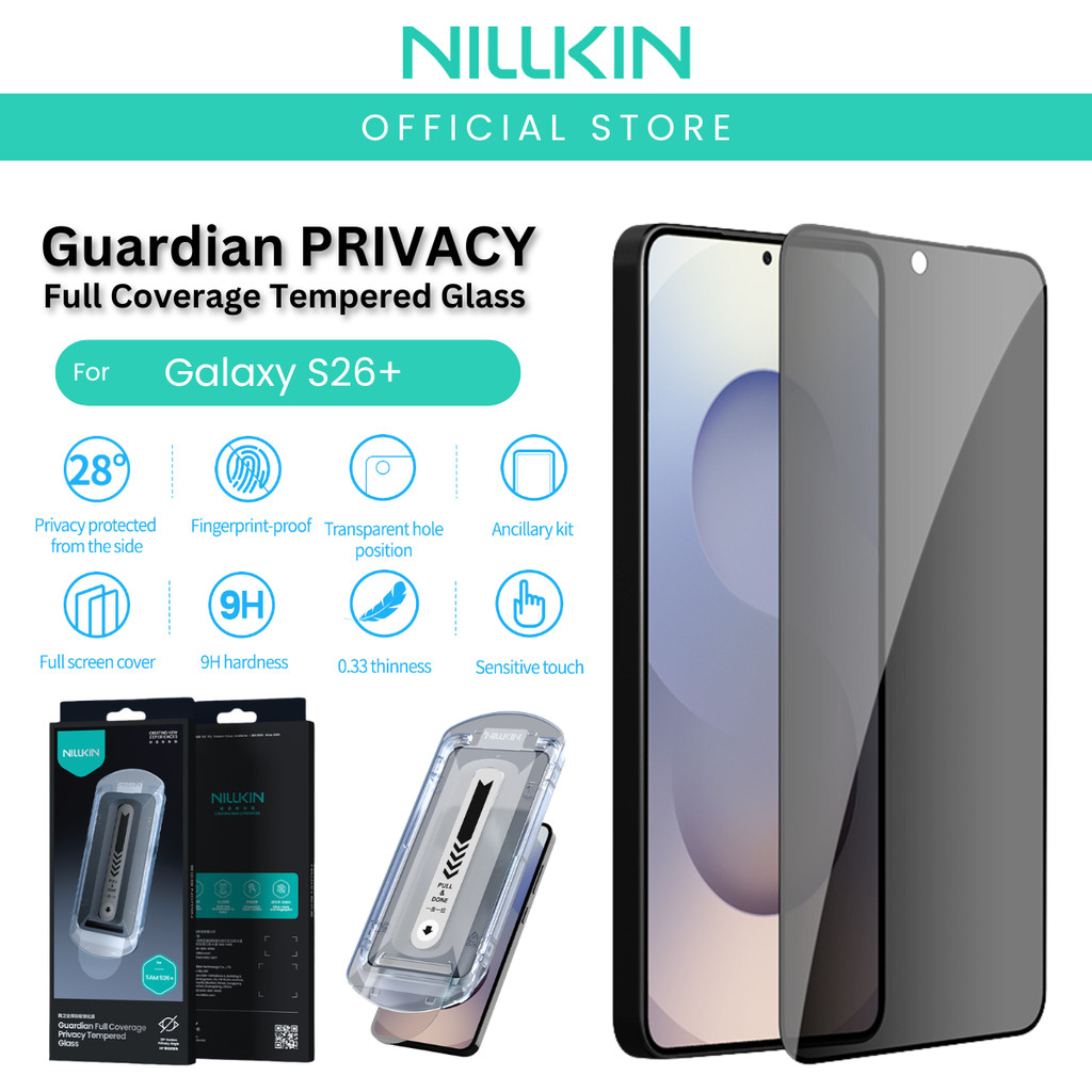 Nillkin Guardian Privacy Tempered Glass for Samsung S26 Ultra/S26+/S26 ...