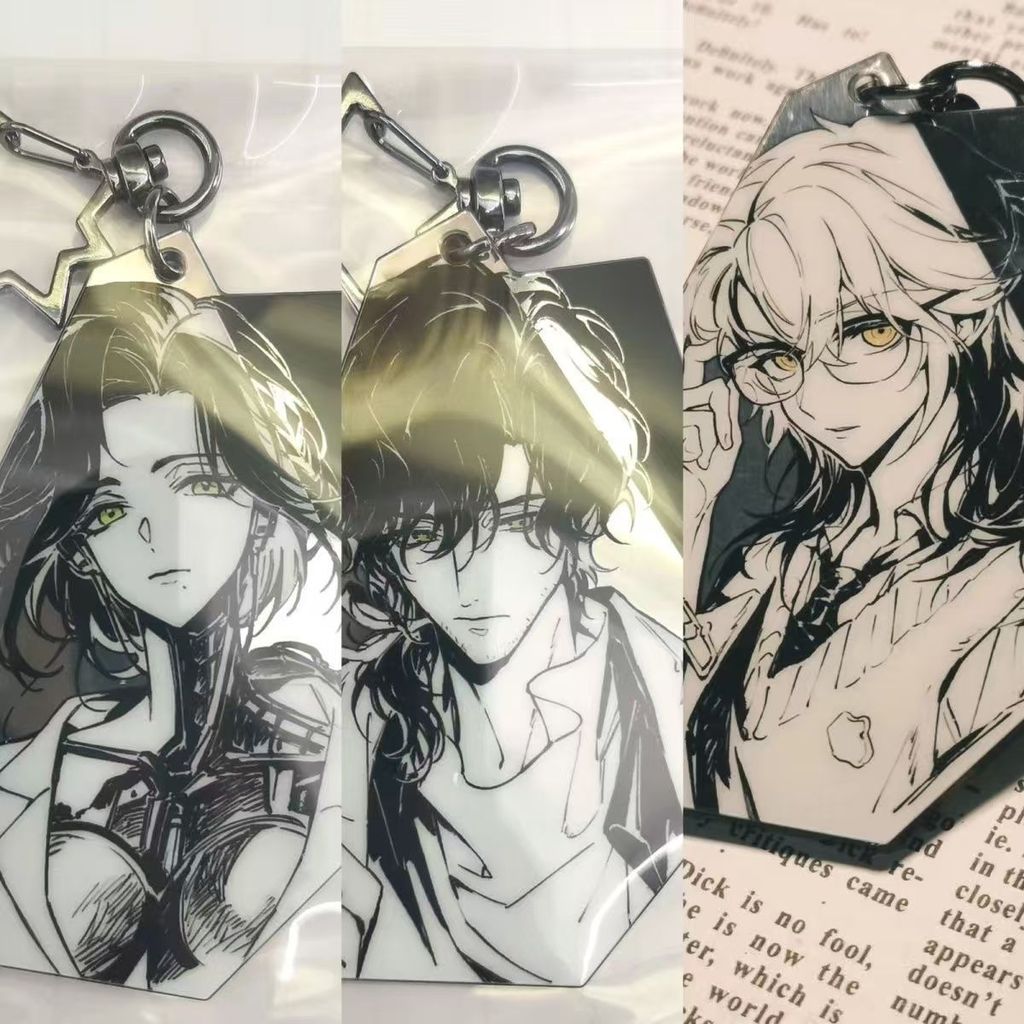 Reverse 1999 Anime Keychain Women Santa Lucy Acrylic Key Chain Man ...