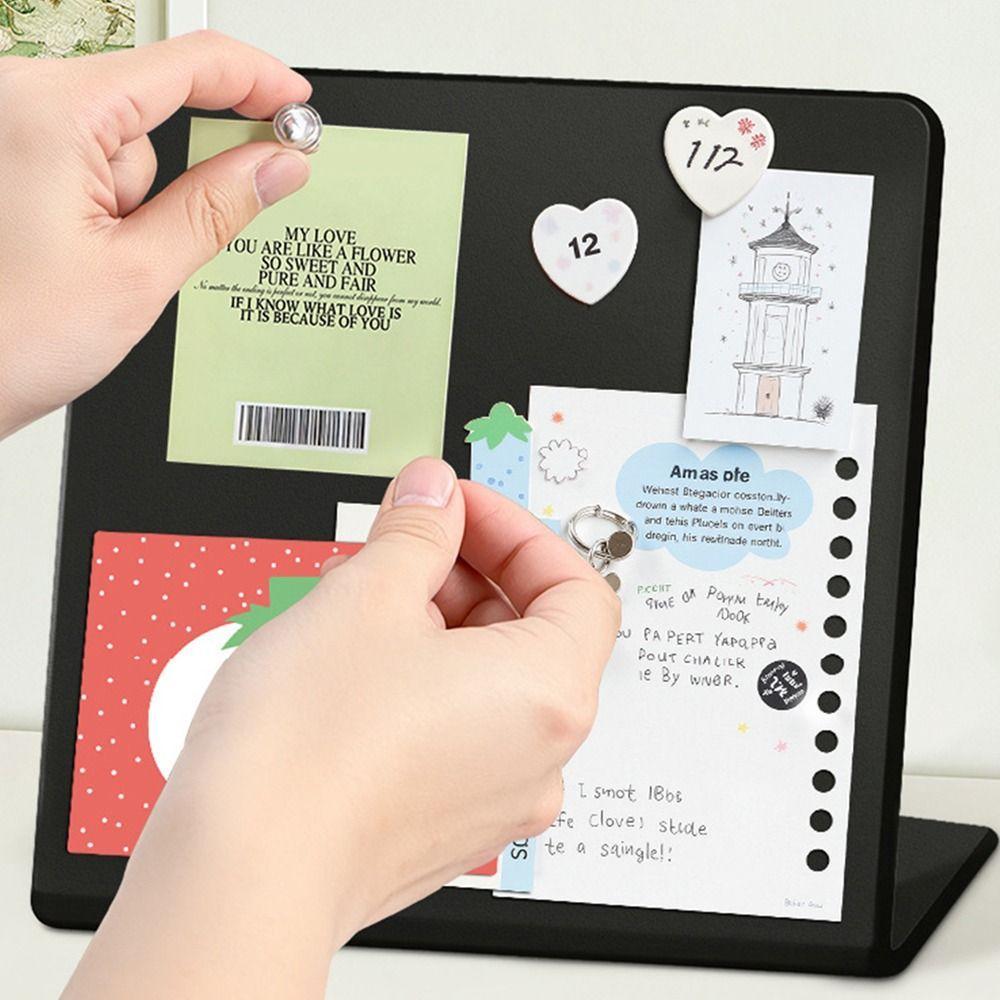 AOPHEKM Magnetic Blackboard, Metal Vertical Desktop Message Board, High ...