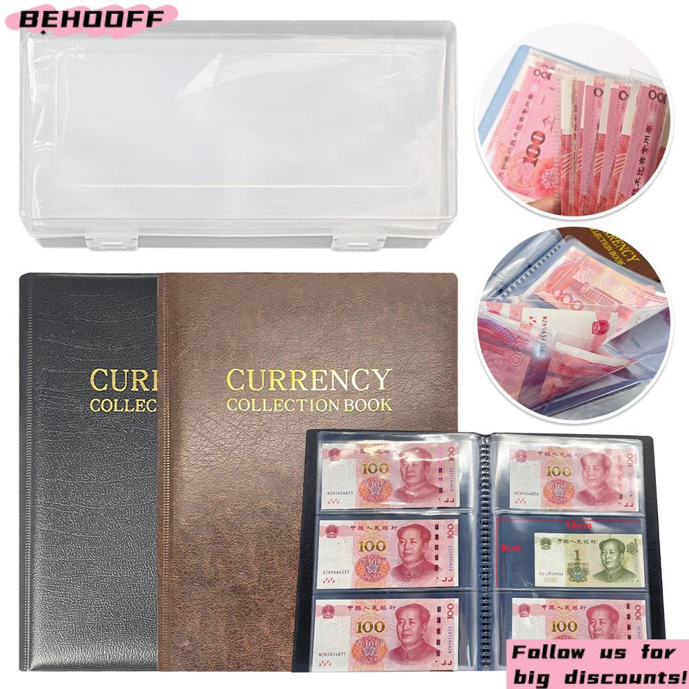 BEHOOFF Paper Money Collection, Banknote Protective Loose Leaf Sheet ...