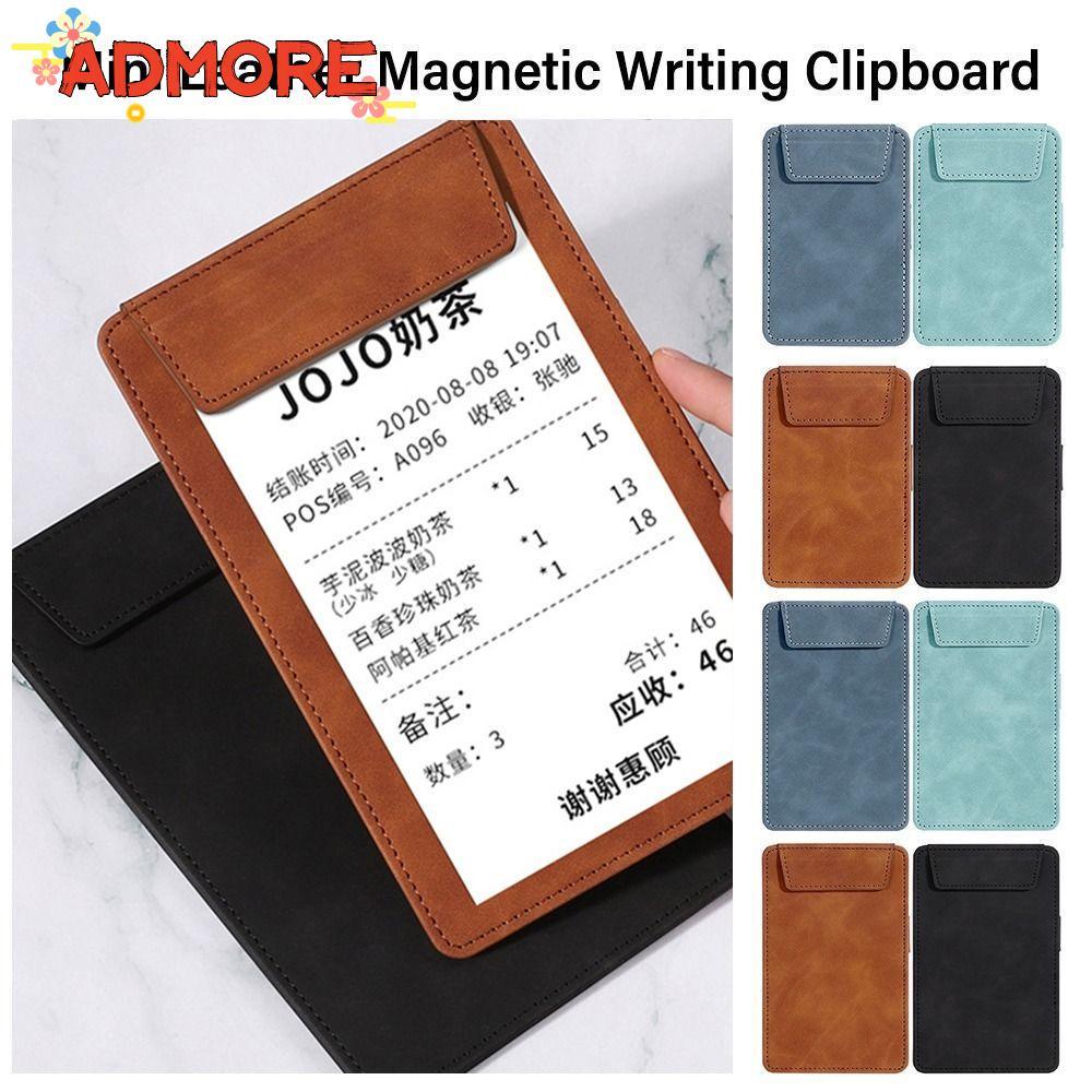 ADMORE Mini File Folder, Leather Portable Writing Clipboard, Creative ...
