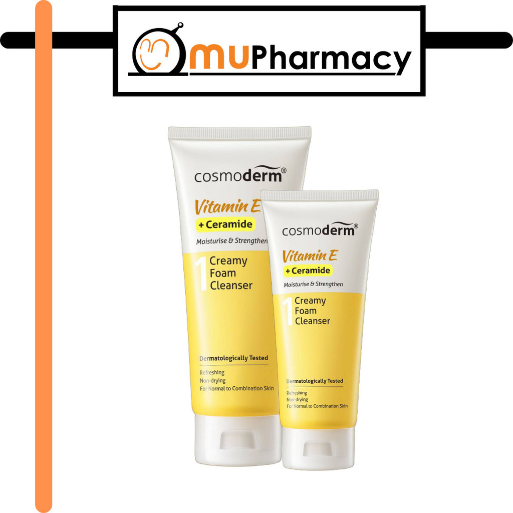 Cosmoderm Vitamin E+ Ceramides Facial Cleansing Foam 50ml/125ML ...