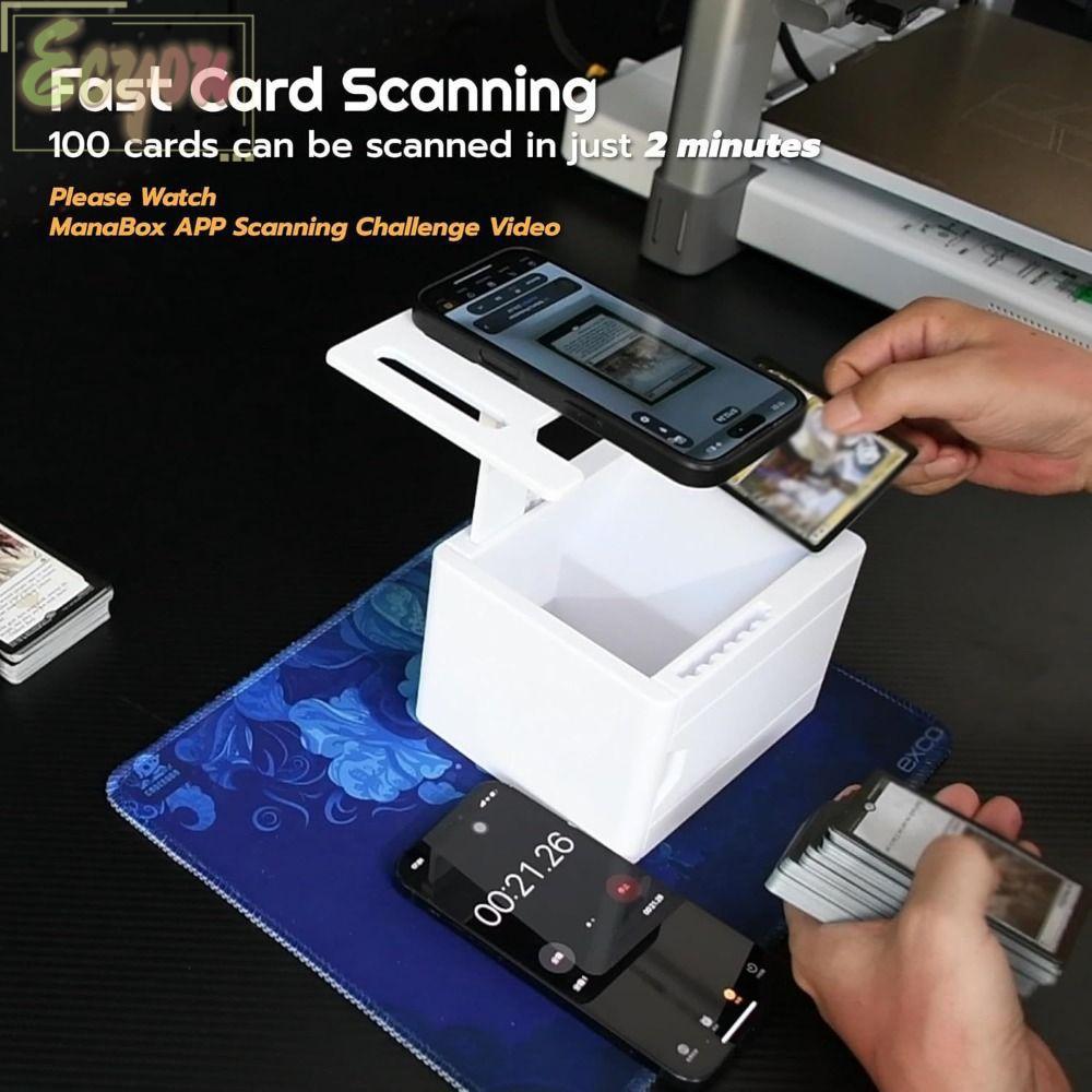 ECYOU MTG Card Scanner Holder, Quickly Scan Adjustable Card Scanstand ...