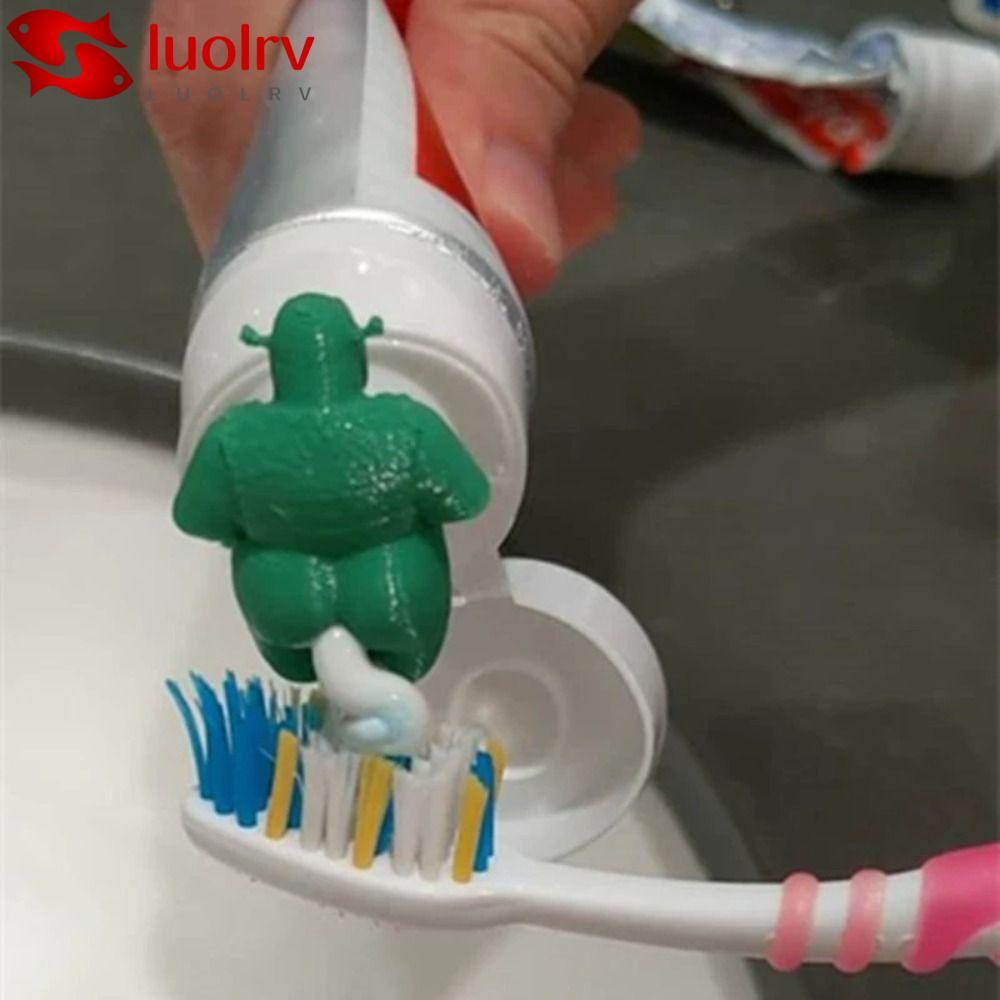 LUOLRV Shrek Pooping Toothpaste Topper, Bathroom Supplies Gift ...