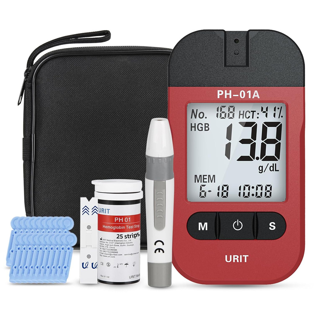 Urit PH-01A Hemoglobin Analysis Meter Hb Analyzer Home Anemia Meter ...