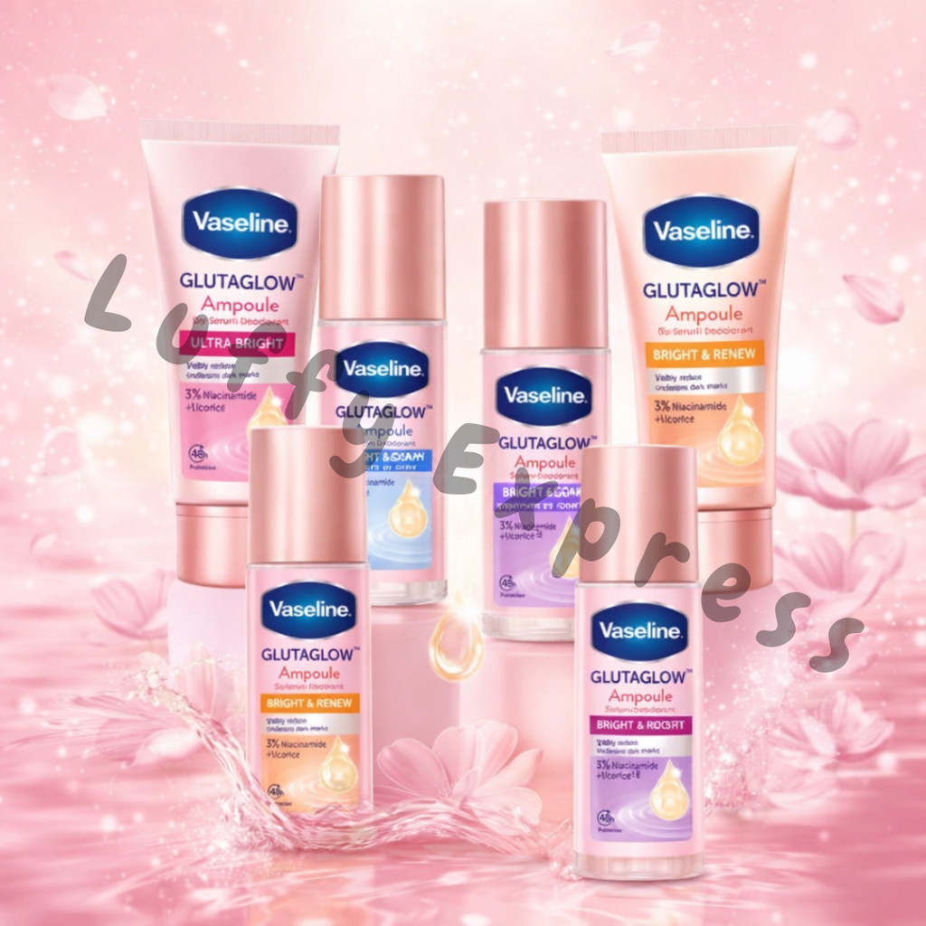  Vaseline Deodorant Dry Serum Roll On Underarm Ketiak 