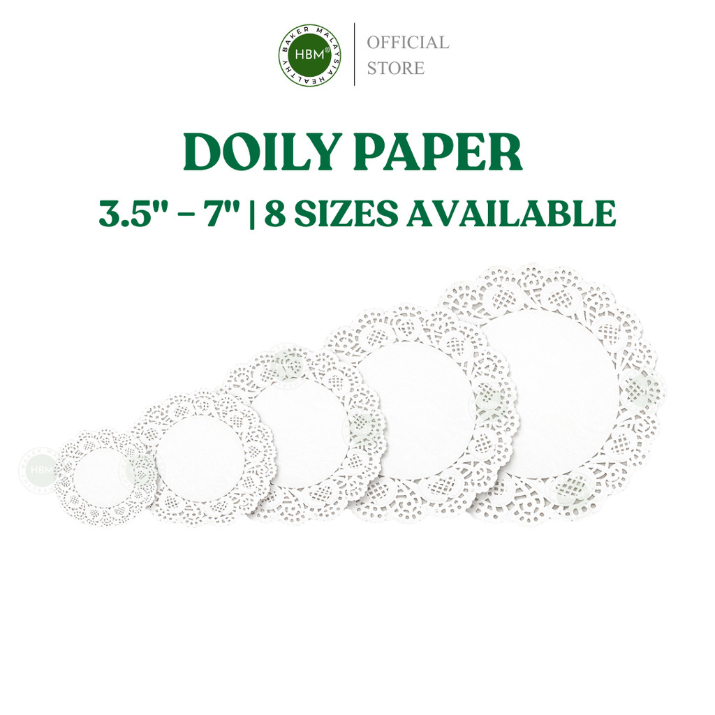 Doily Paper (250pcs) / Doyle Paper / Baking Paper/ Doyleys Paper/Dolly ...