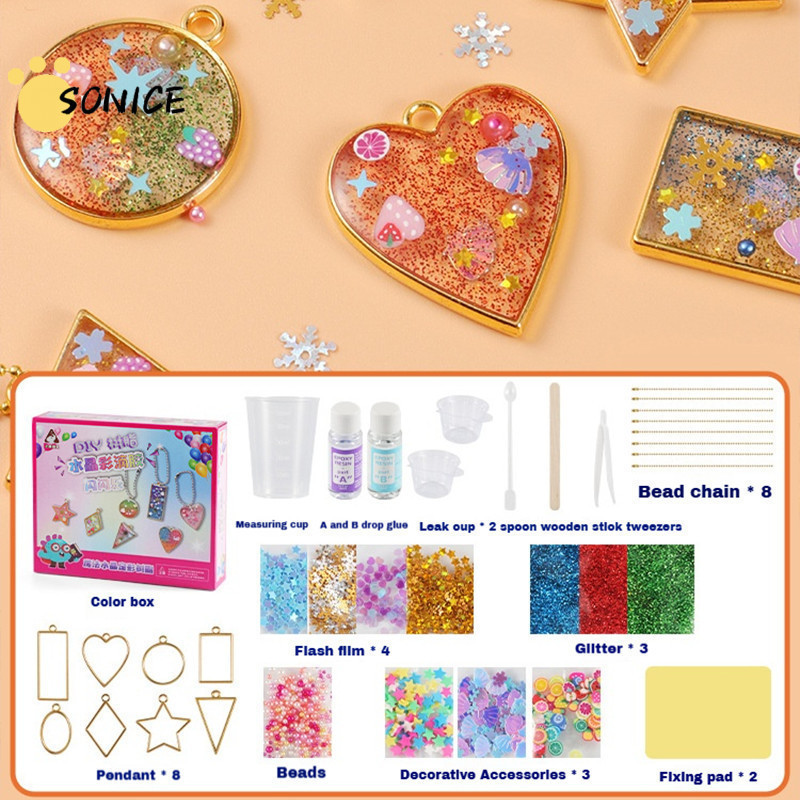 Resin Fidget Shakers DIY Crafts for Kids DIY Squishy Jewelry Kit ...