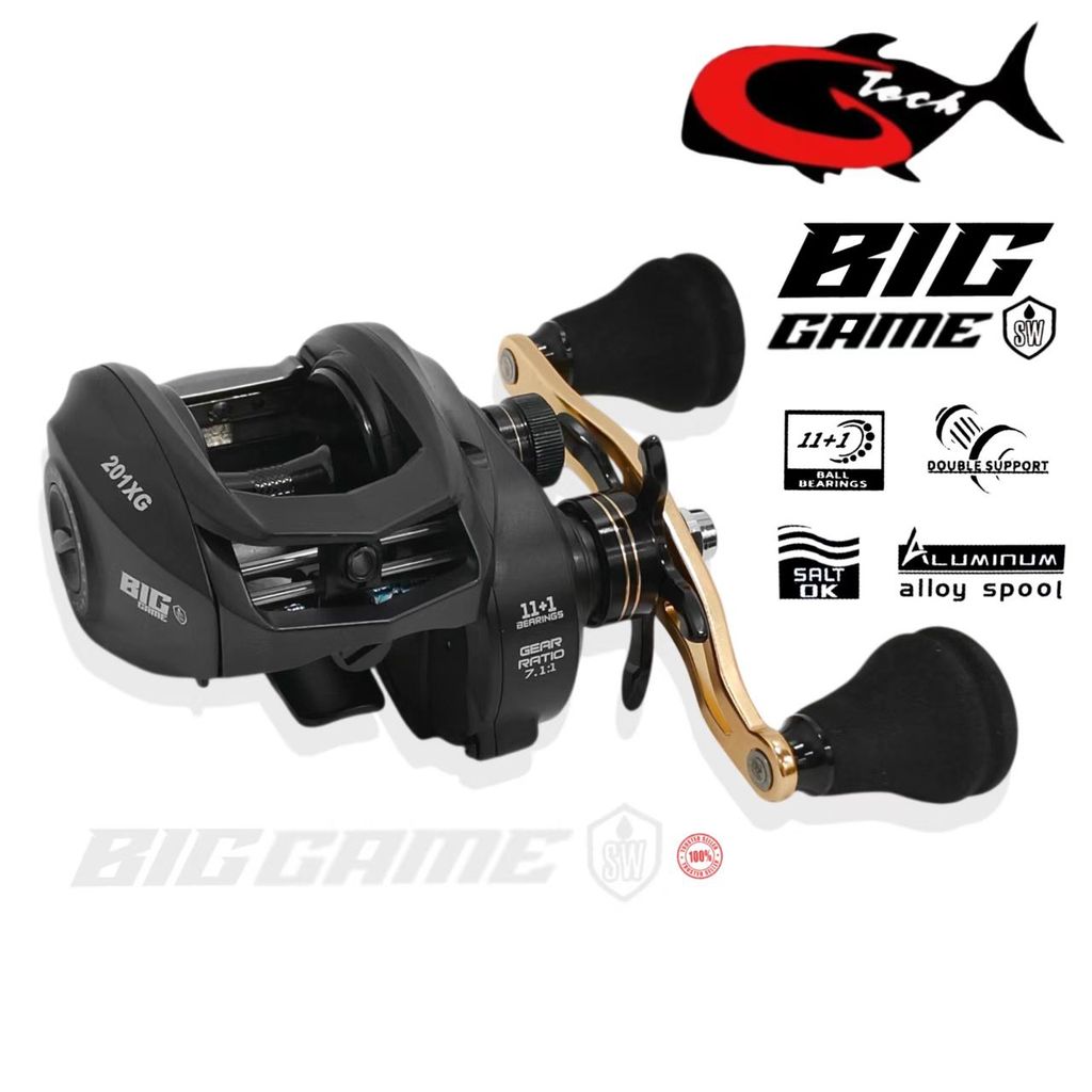 Ubuy Big Game Baitcasting Reels G-TECH BIG GAME SW 201 BAITCASTING (BC) FISHING  REEL Shopee