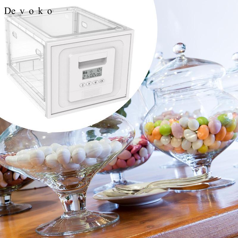 Devoko Lockable Storage Container Tablet Locked Box Lockable Storage ...