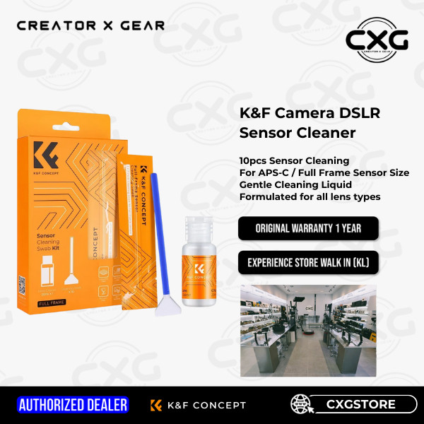 K&F Camera DSLR Sensor Cleaner Full Frame / APS-C Sensor Cleaning Kit ...