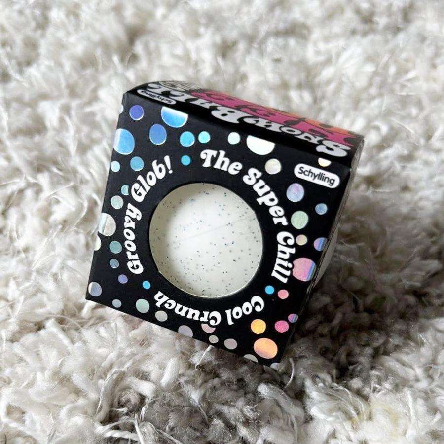 NeeDoh Snow Ball Crunch Squishy Toy Nee Doh White Crunchy Texture ...