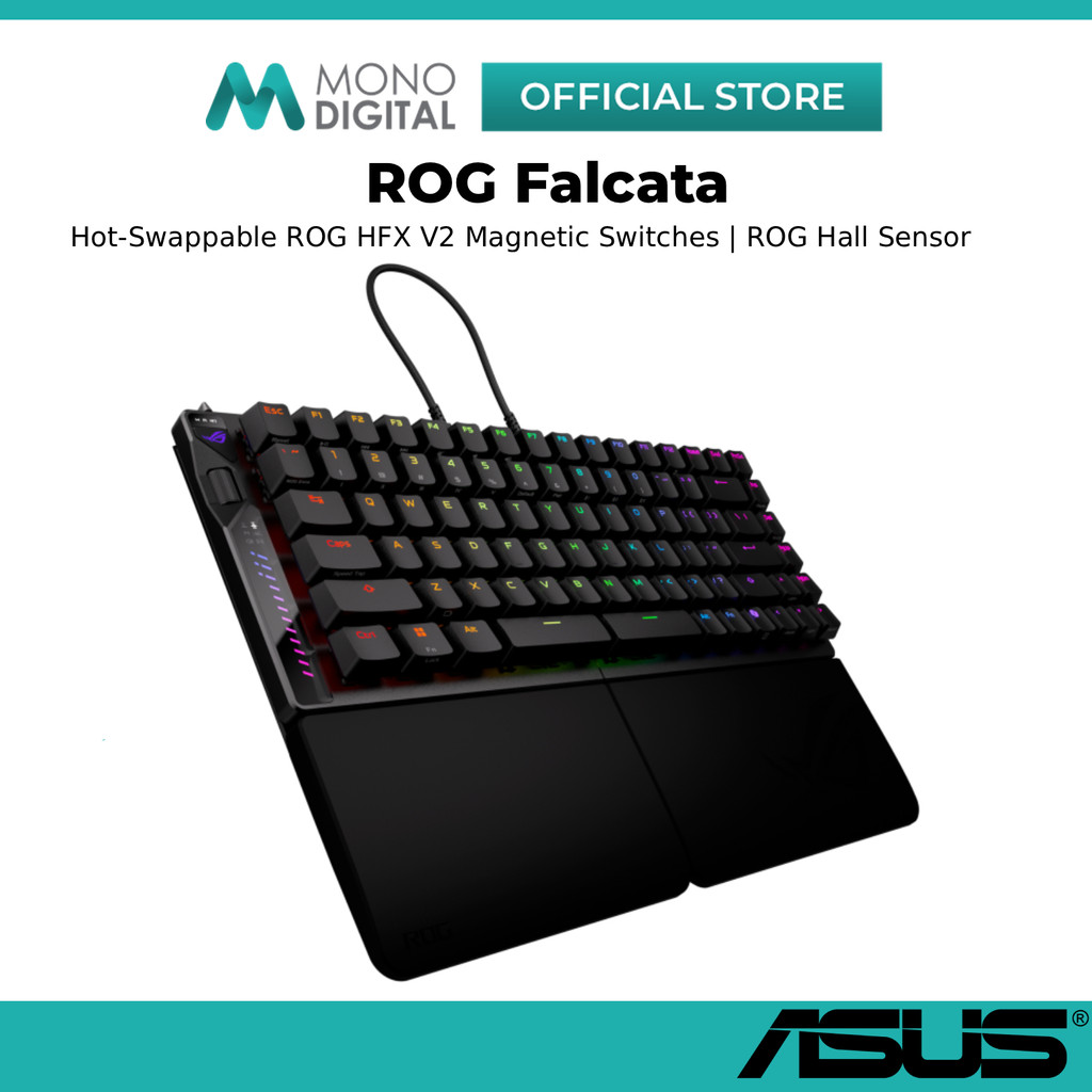 Asus ROG Falcata M703 Black Gaming Keyboard HFX V2 With Magnetic Switch ...