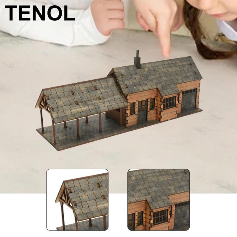 [TENOL] 1/72 European House Building Models Kit DIY Wooden Miniature ...