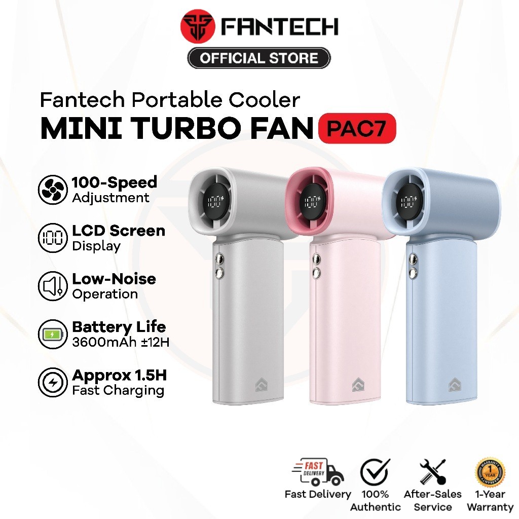 Fantech PAC7 Portable Cooler | Speed Adjustment | LED Screen Display ...