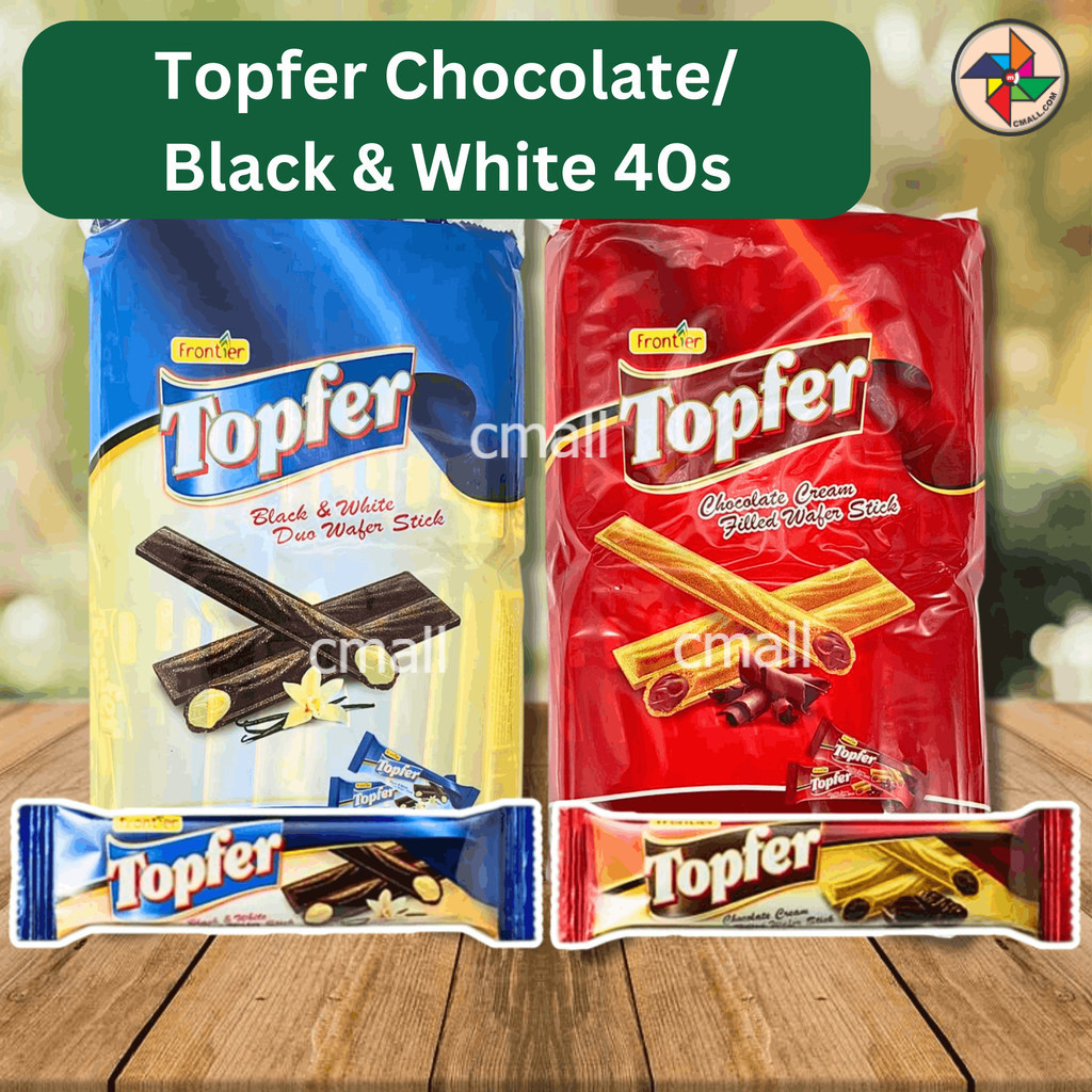 [HALAL] Frontier Topfer Duo Filled Wafer Sticks Chocolate Cream / Black ...