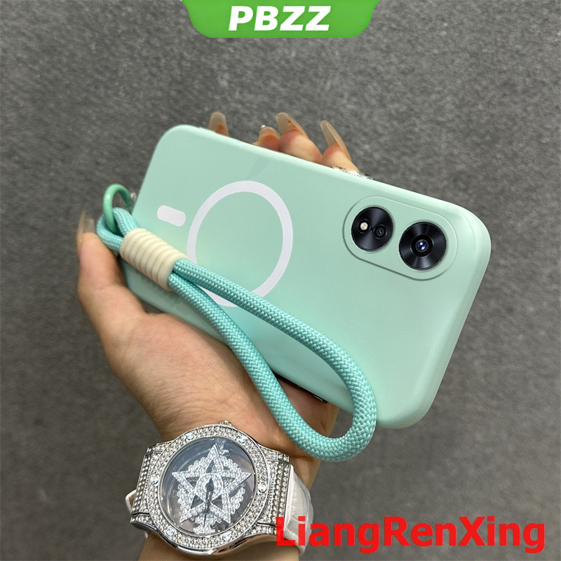 WBWONE Cover Sfumata Per OPPO A38 4G / A18: Custodia In TPU Morbido Con Effetto Sfumato Blu/Rosa, Antiurto E Antigraffio - 4