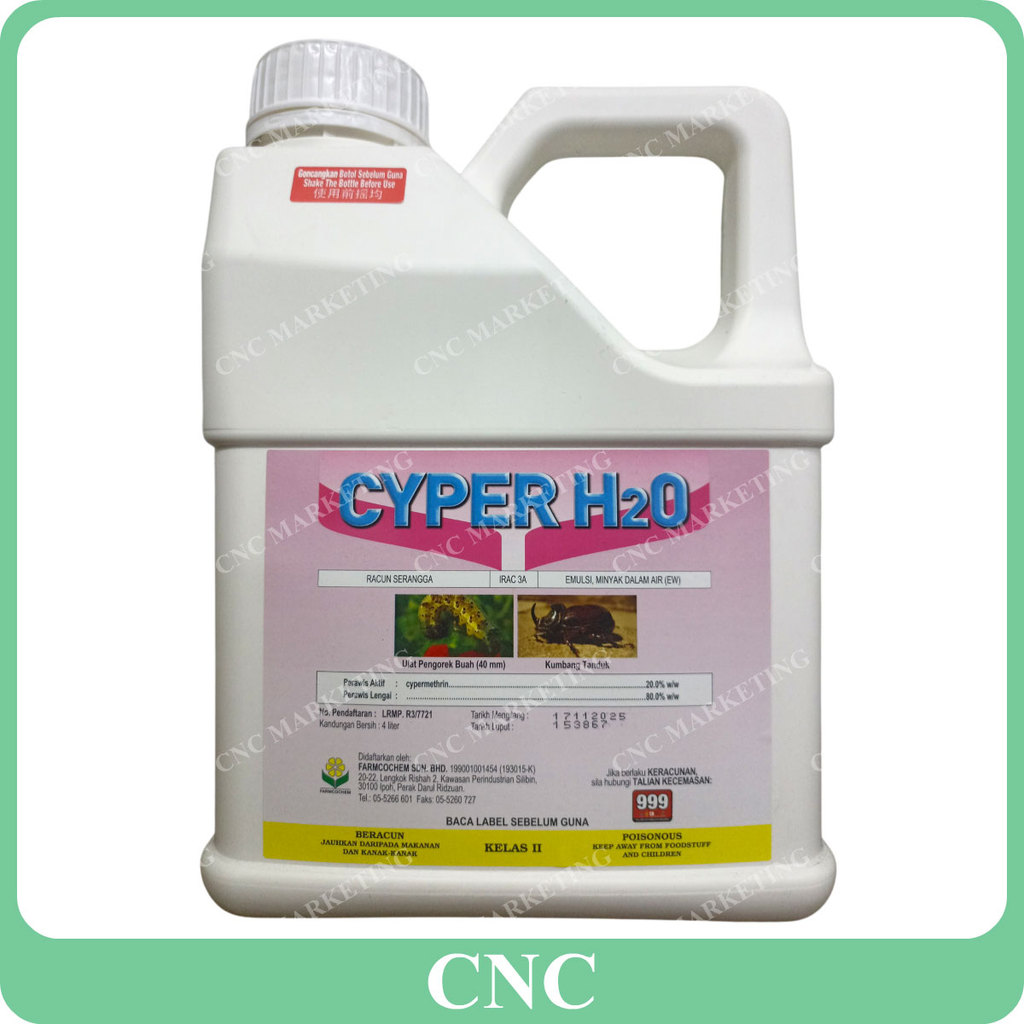 Farmcochem Cyper H20 4L Racun Serangga Cypermethrin 20% Insecticide ...